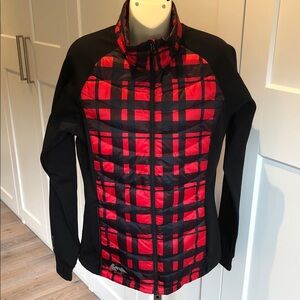 Women's Red and Black Plaid Jacket